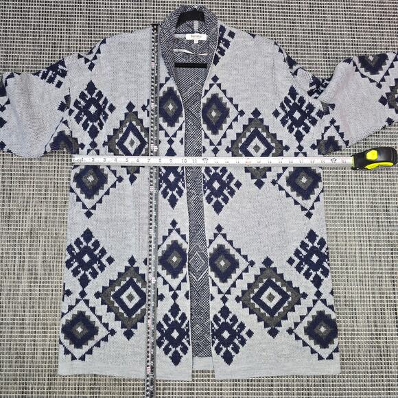 Bartolini Wool Cardigan Womens Large Equestrian South Western Aztec Tribal Long - Picture 6 of 11